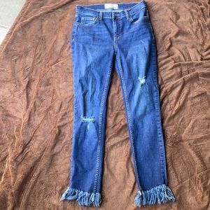 Free people fringe jeans